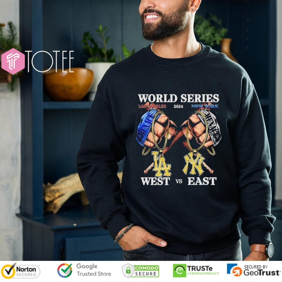 West Los Angeles Dodgers Vs East New York Yankees T-shirt