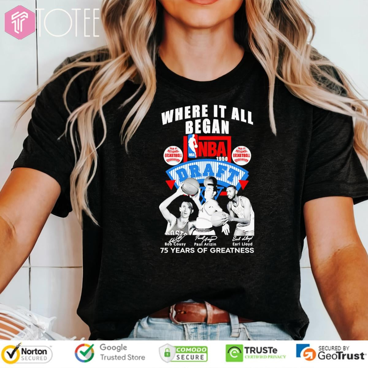 Where It All Began Nba Draft 75 Years Of Greatness Signatures T-shirt
