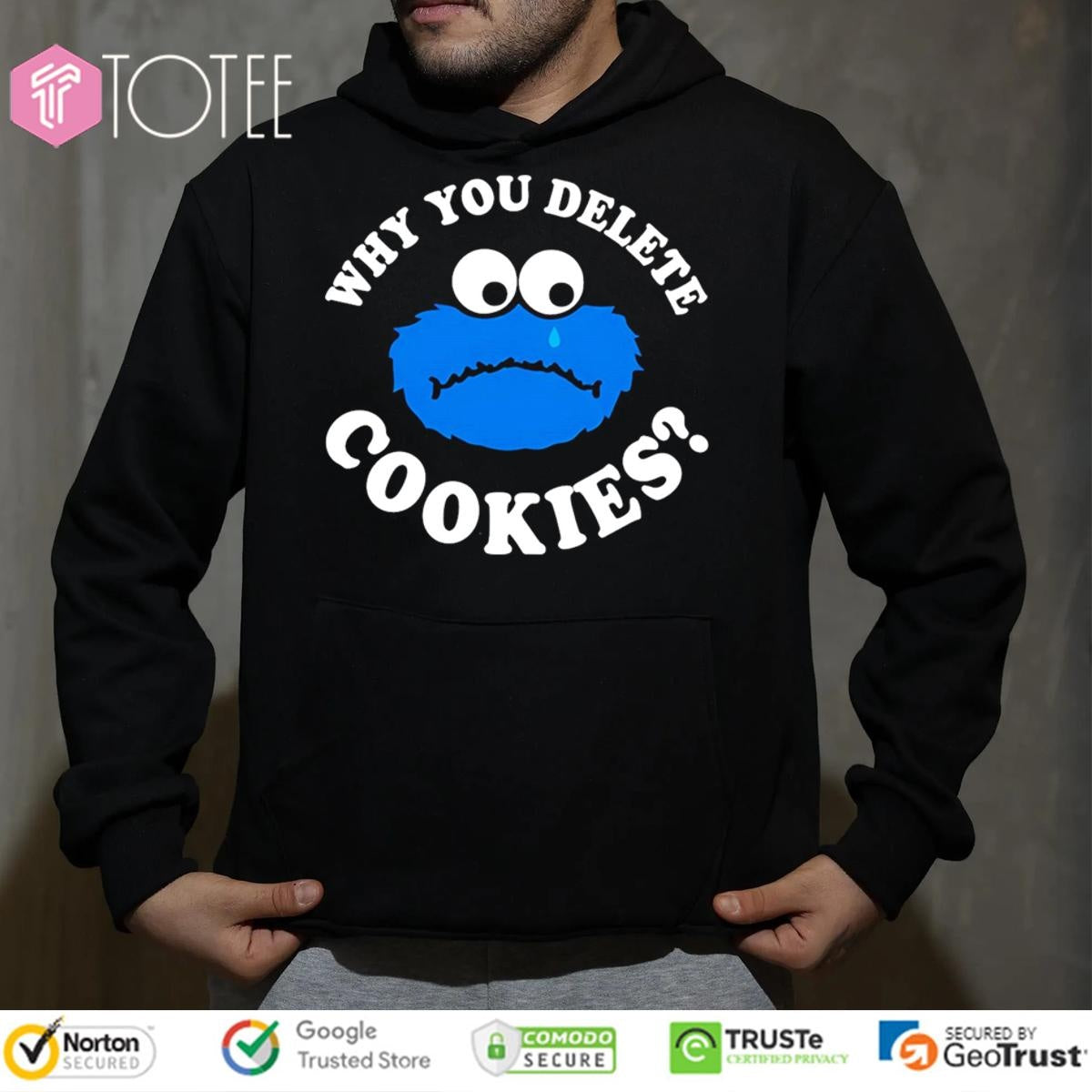 Why You Delete Cookie Monster Muppet Sesame Street T-shirt