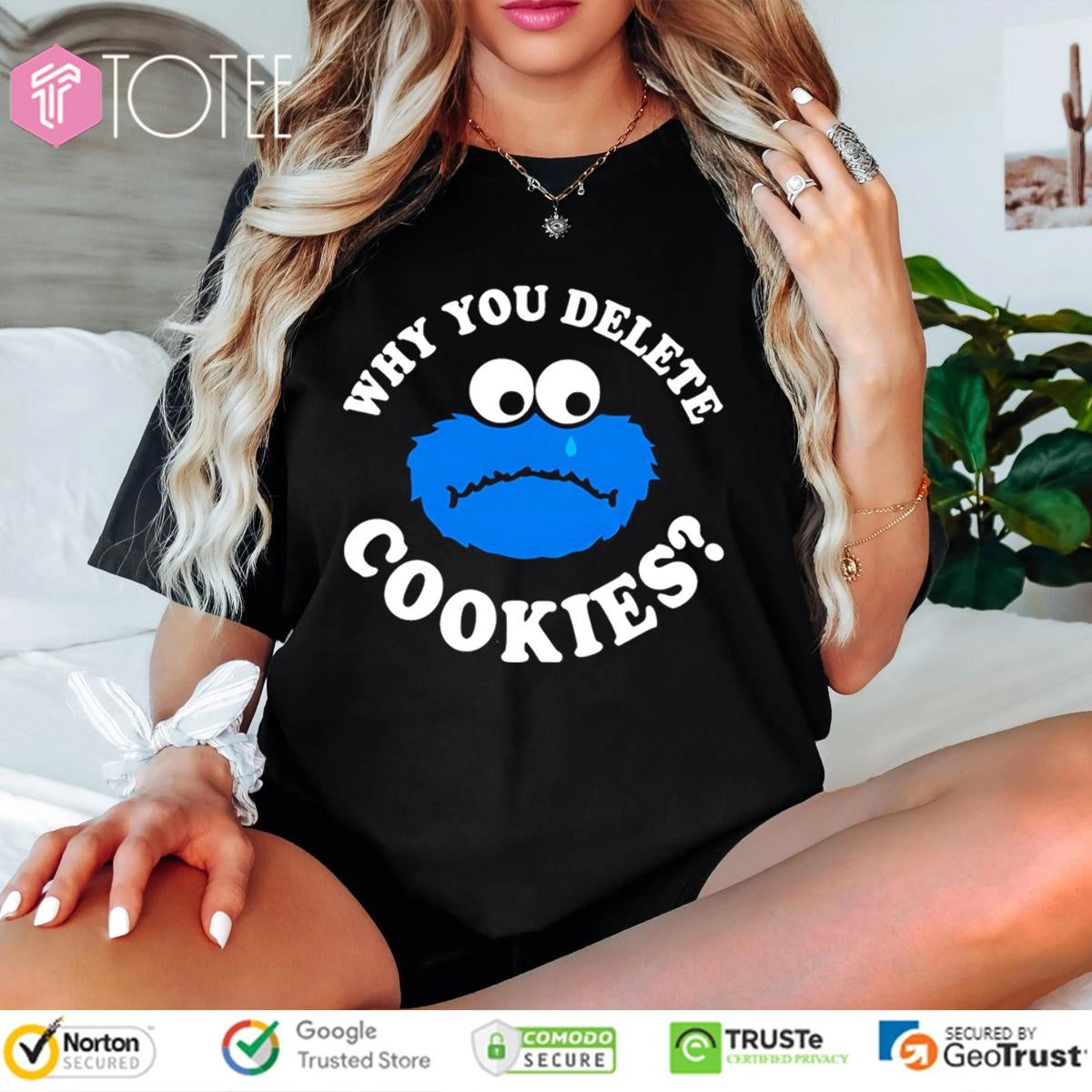 Why You Delete Cookie Monster Muppet Sesame Street T-shirt