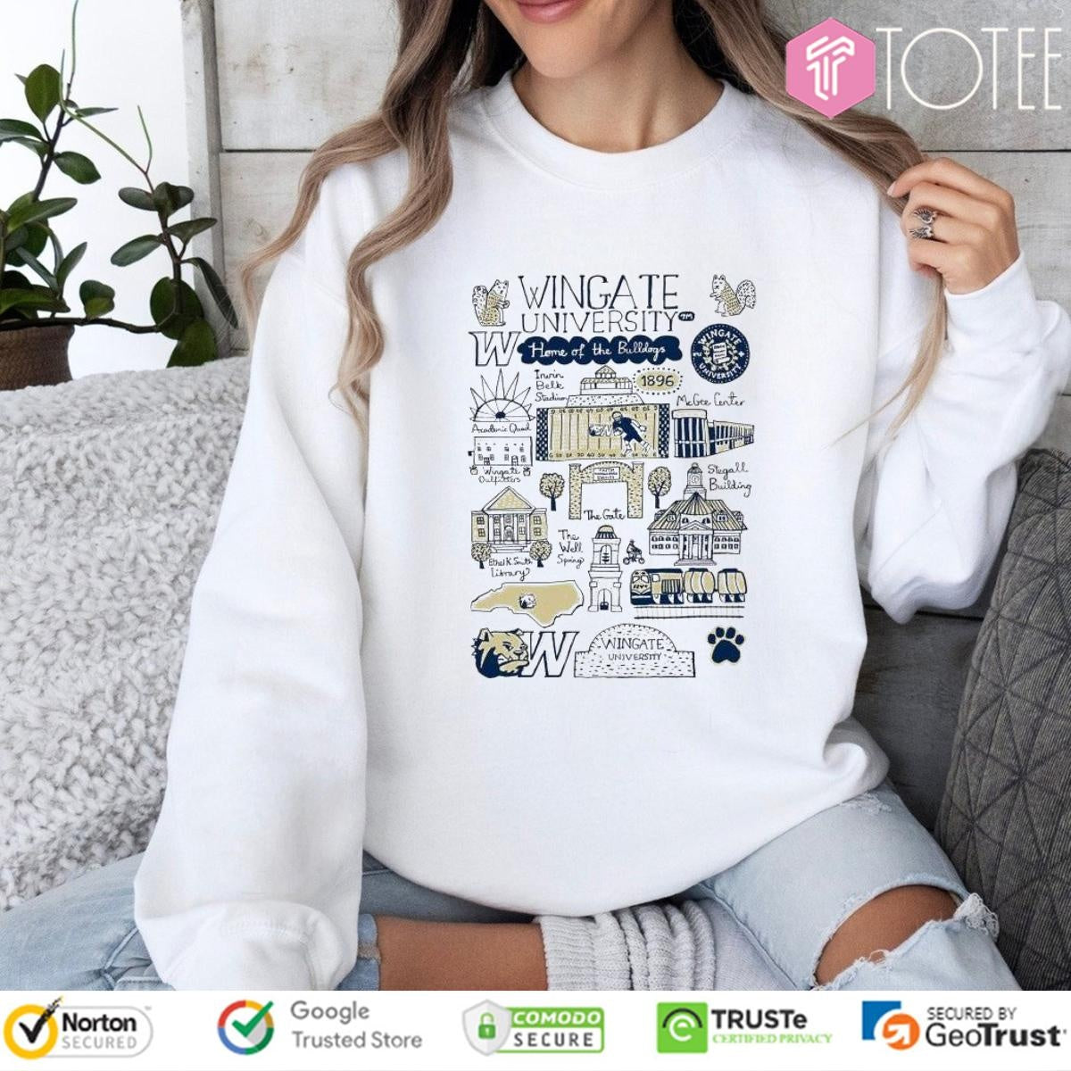 Wingate University Art Illustration T-shirt