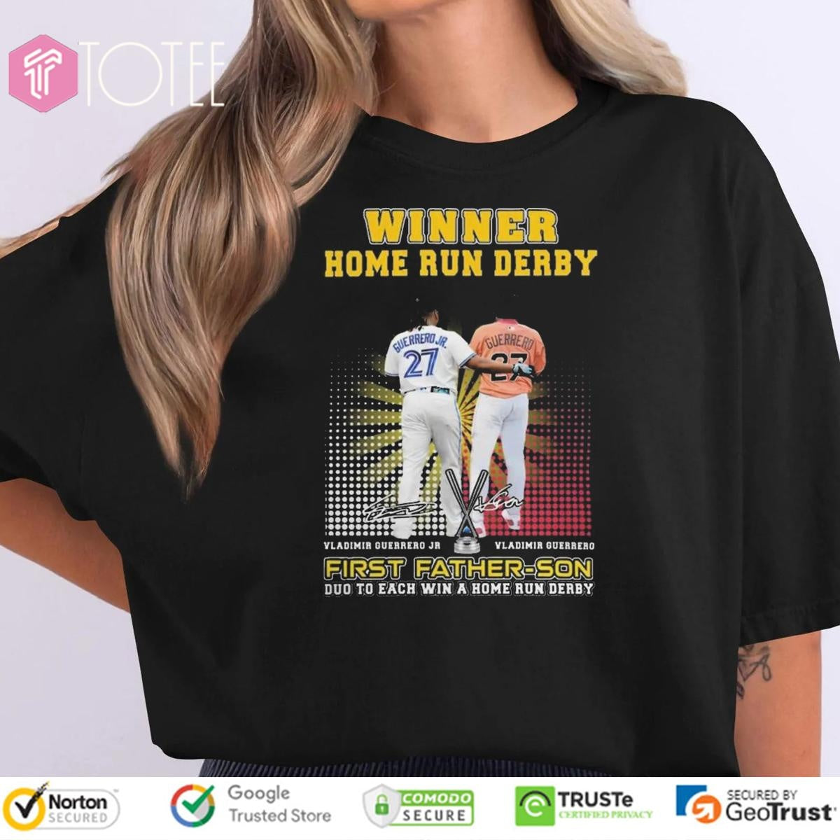 Winner Home Run Derby Vladimir Guerrero First Father Son Duo To Each Win T-shirt