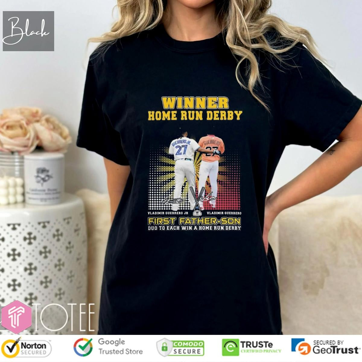 Winner Home Run Derby Vladimir Guerrero First Father Son Duo To Each Win T-shirt