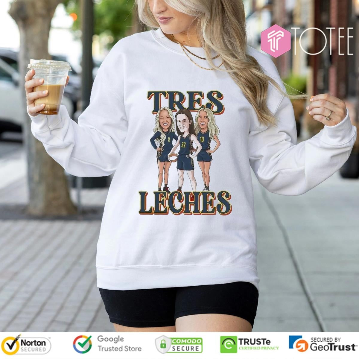 Wnba Tres Leches Caitlin Clark Lexie Hull Sophie Cunningham Ver Cartoon T-shirt