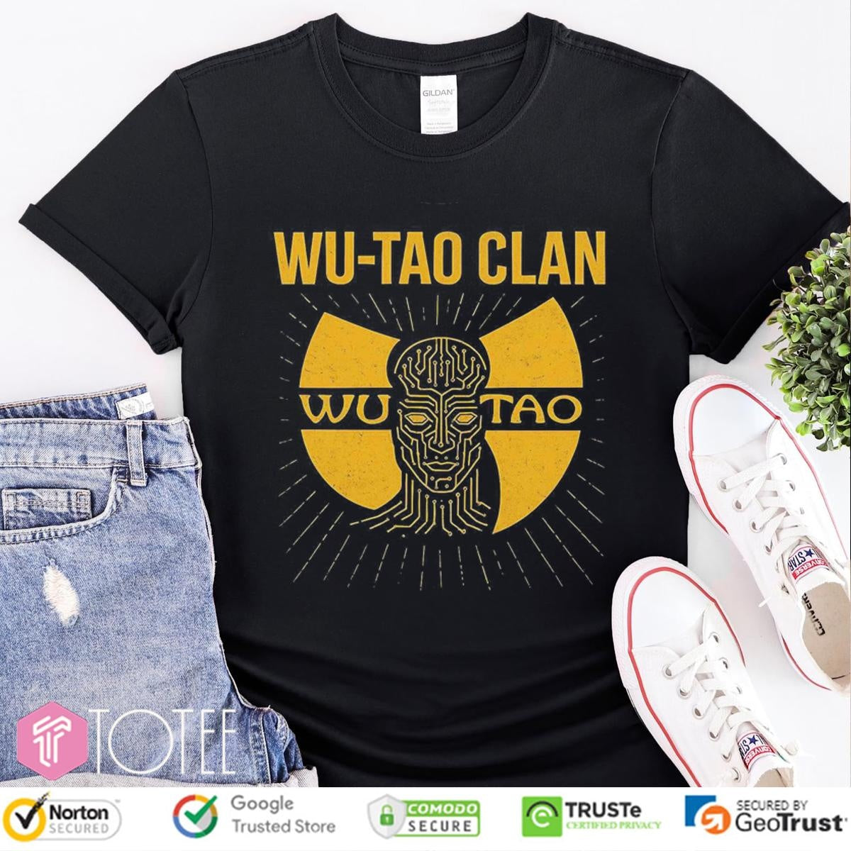 Wu-Tao Clan Parody Wu-Tang Clan Logo T-shirt