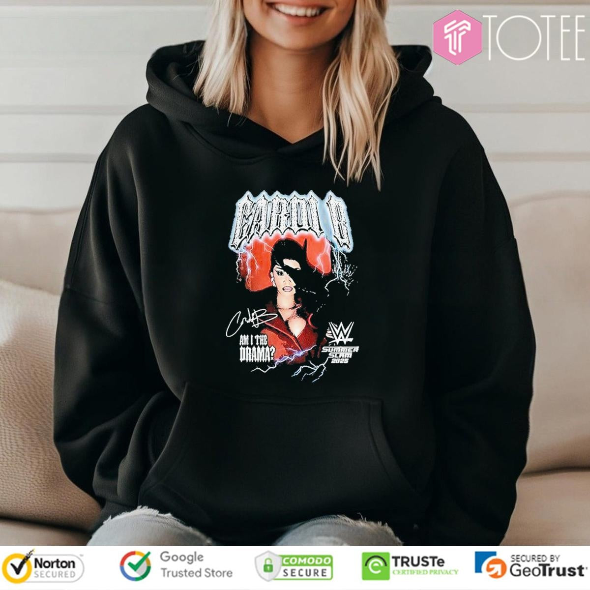Wwe Cardi B Am I The Drama Summer Slam 2025 Signature T-shirt