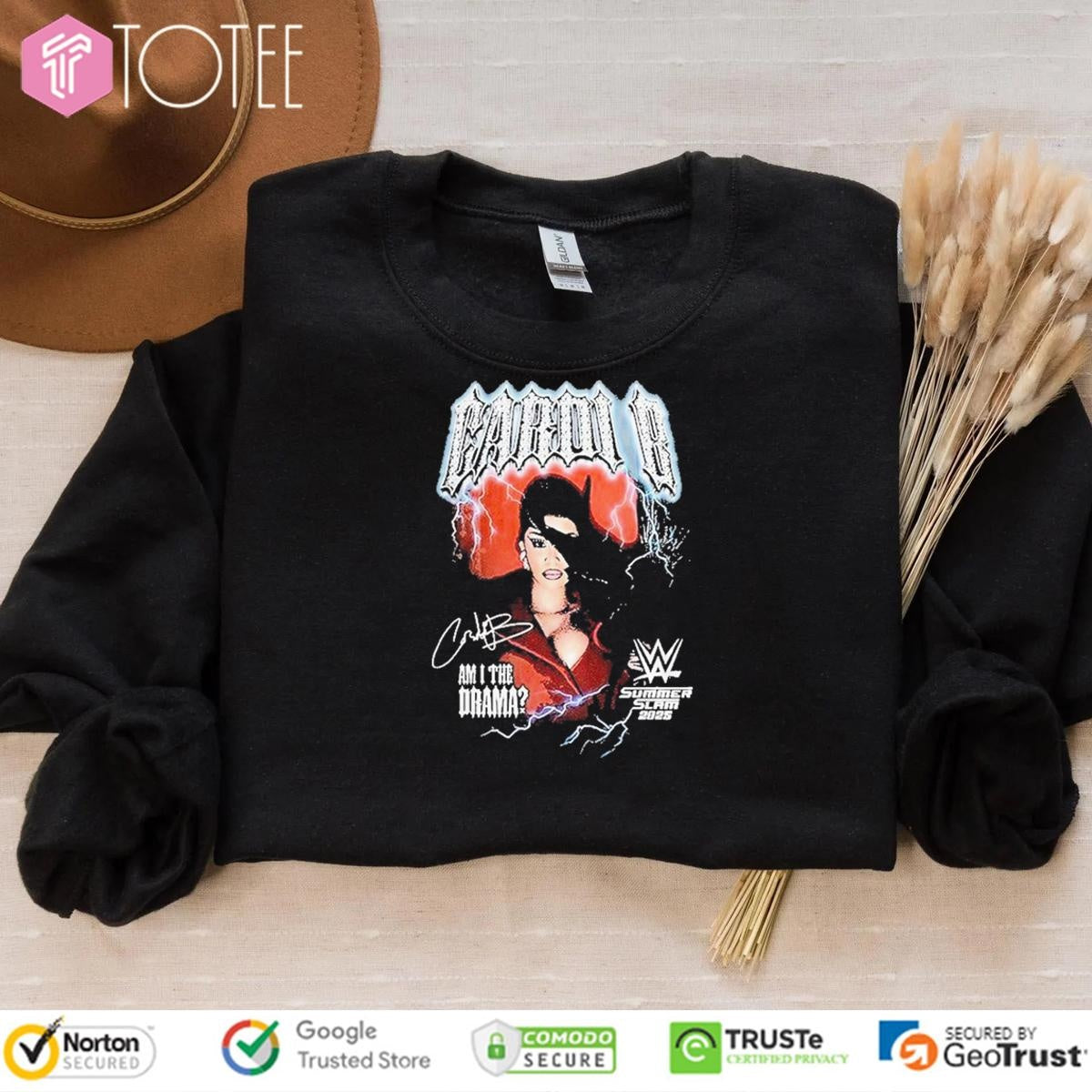 Wwe Cardi B Am I The Drama Summer Slam 2025 Signature T-shirt