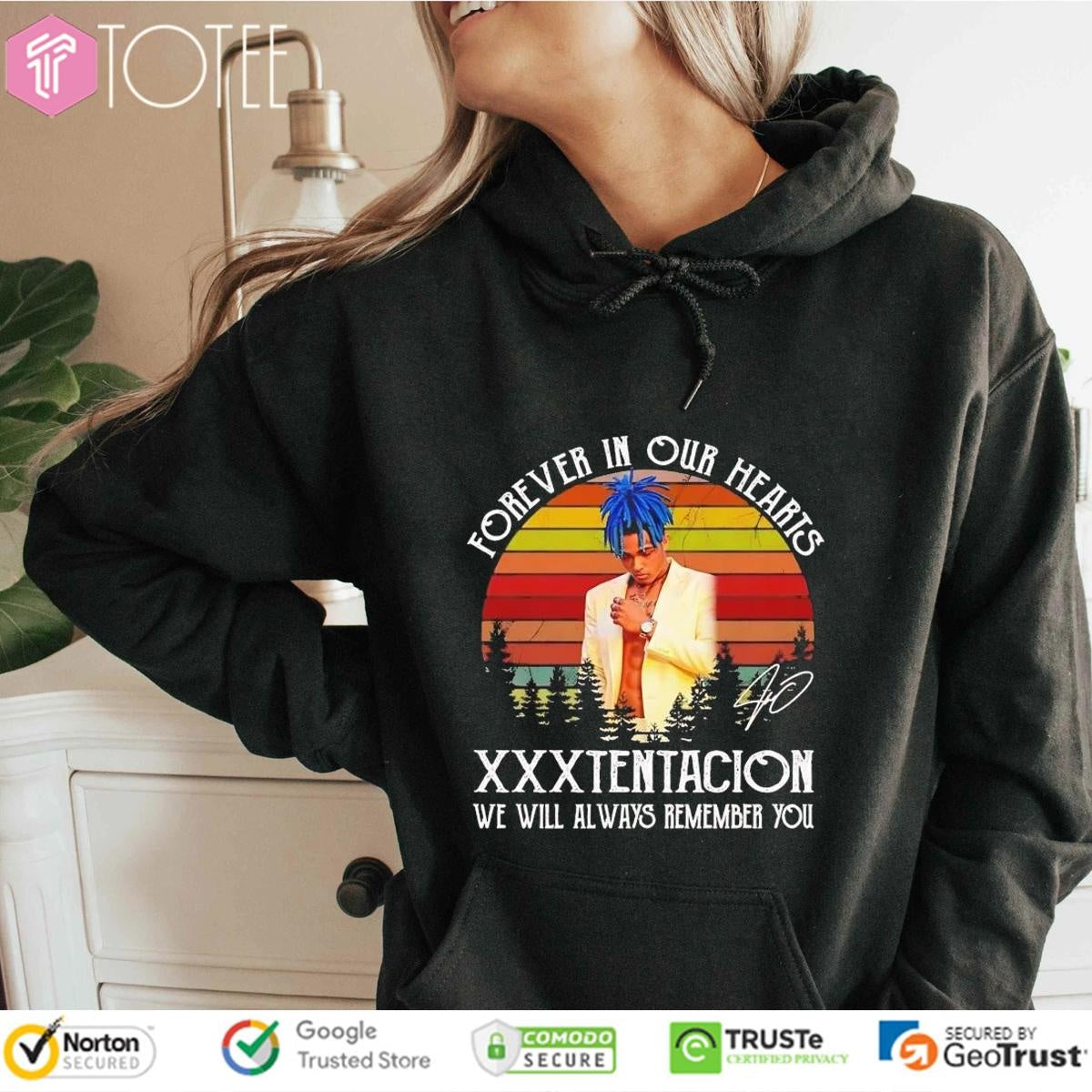 Xxxtentacion Forever In Our Hearts Signature Vintage Sunset T-shirt