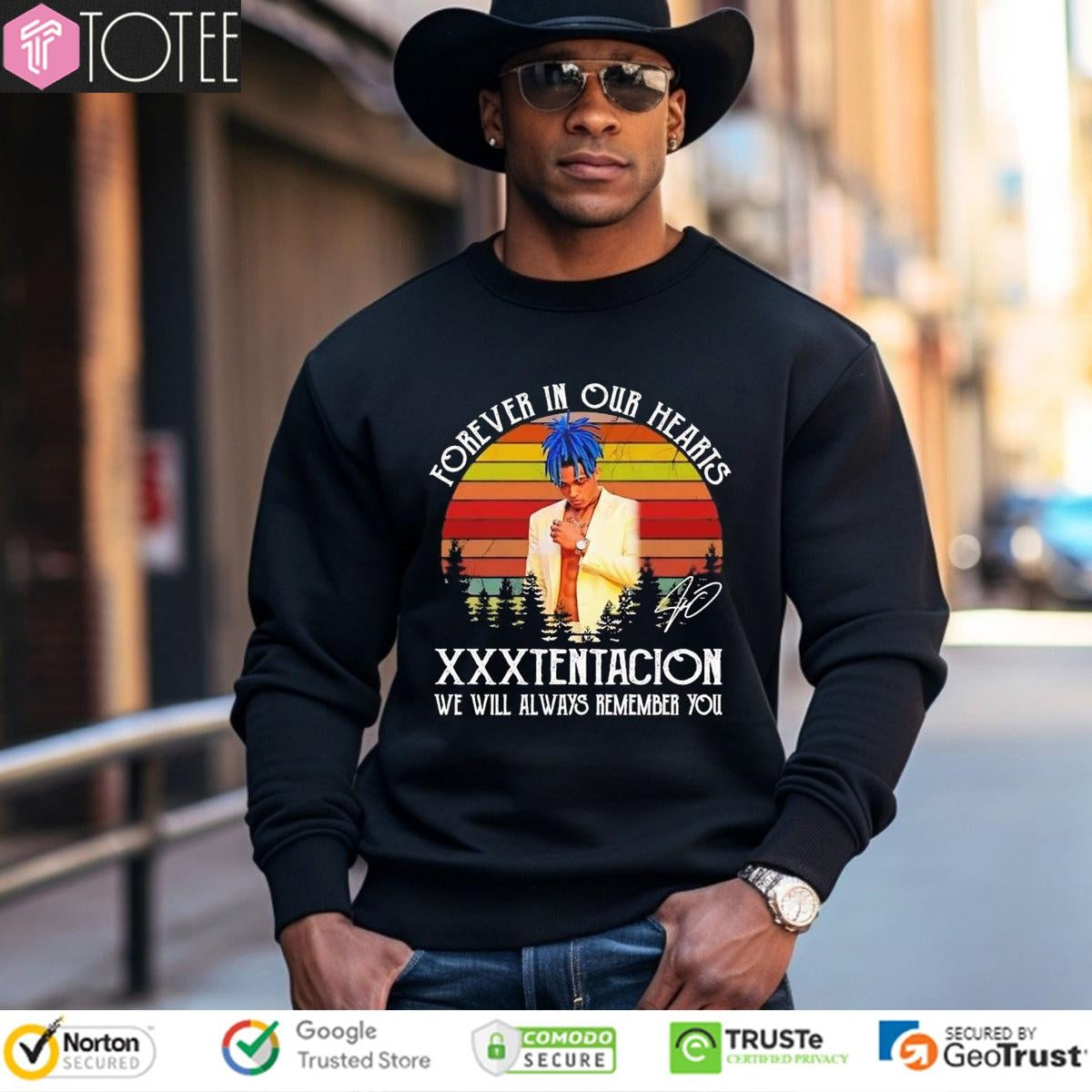 Xxxtentacion Forever In Our Hearts Signature Vintage Sunset T-shirt