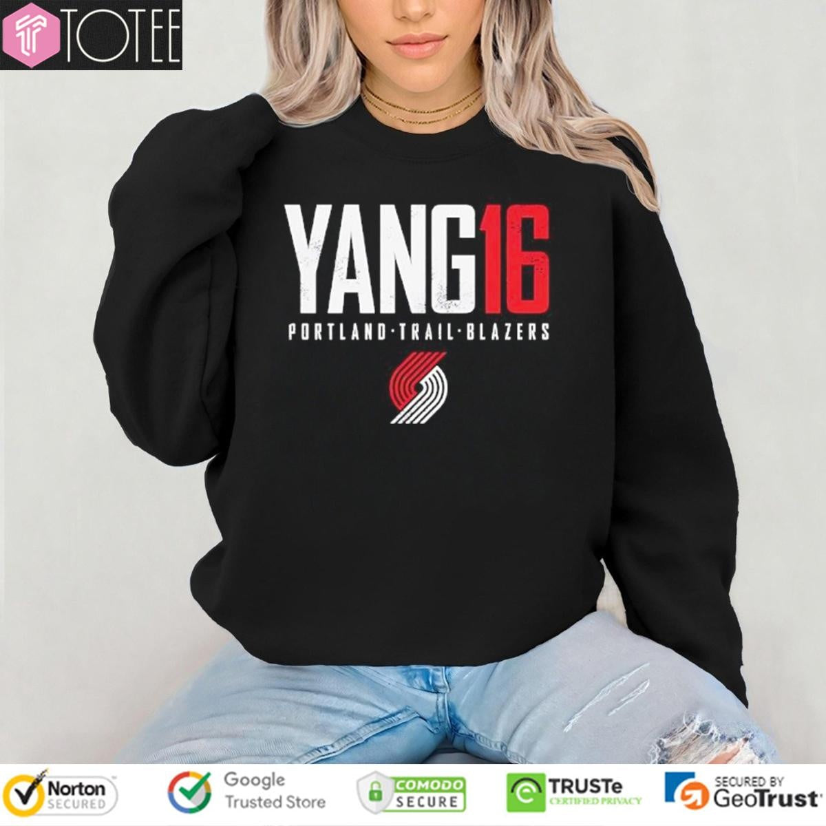 Yang 16 Portland Trail Blazers Yang Hansen T-shirt
