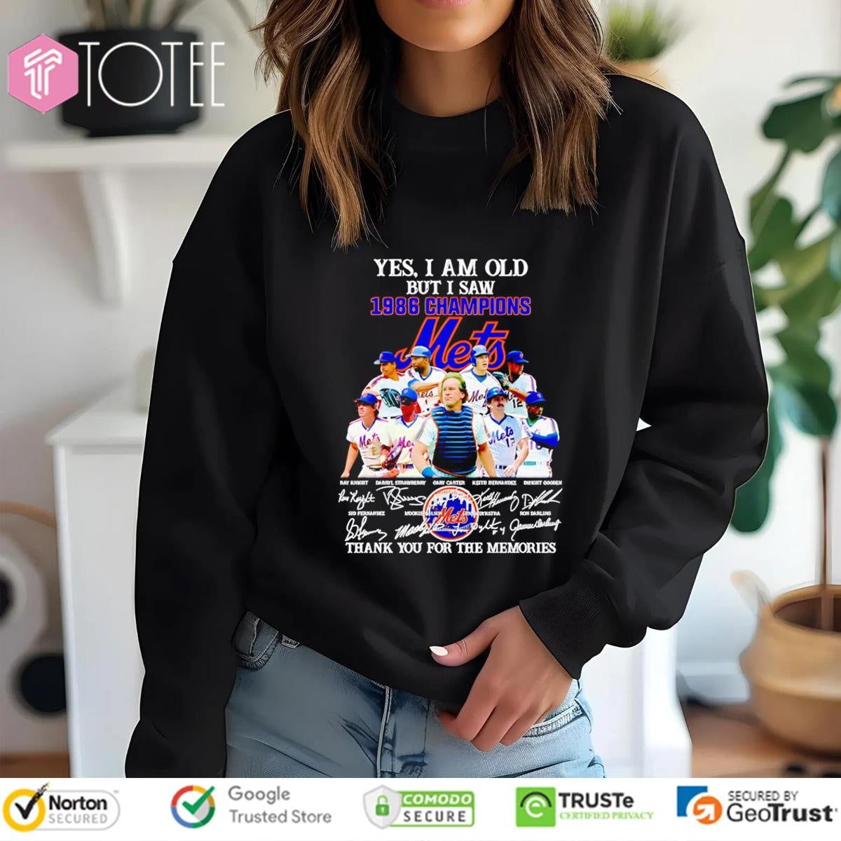 Yes I Am Old But I Saw 1986 Champions New York Mets Signatures T-shirt