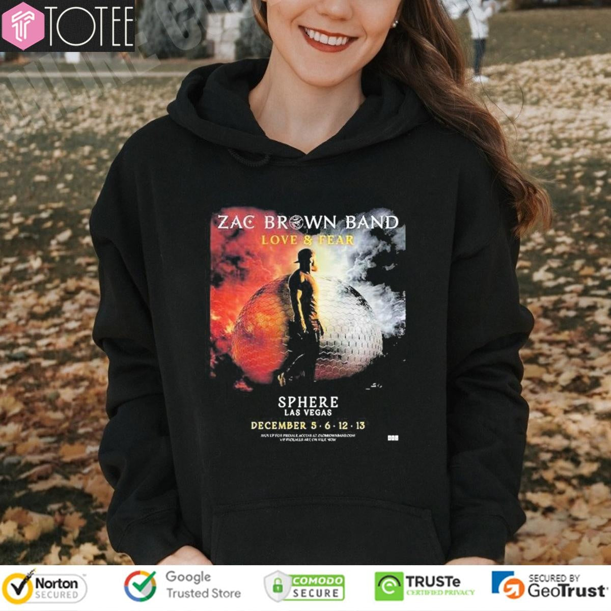 Zac Brown Band Love And Fear Live At Sphere Las Vegas 2025 T-shirt