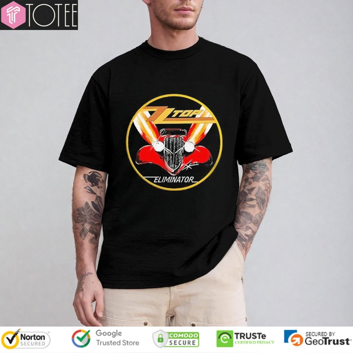 Zz Top Rock Band Eliminator Car T-shirt