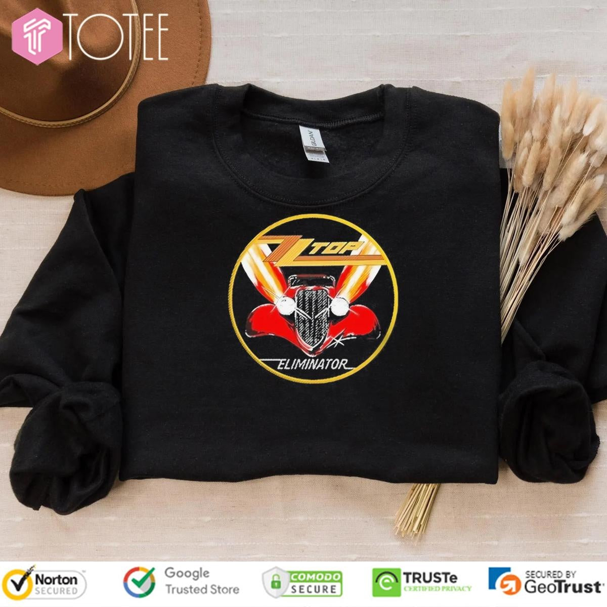 Zz Top Rock Band Eliminator Car T-shirt
