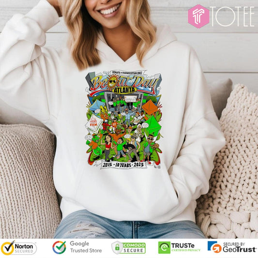 10 Years Be Out Day Atlanta 2015-2025 T-shirt