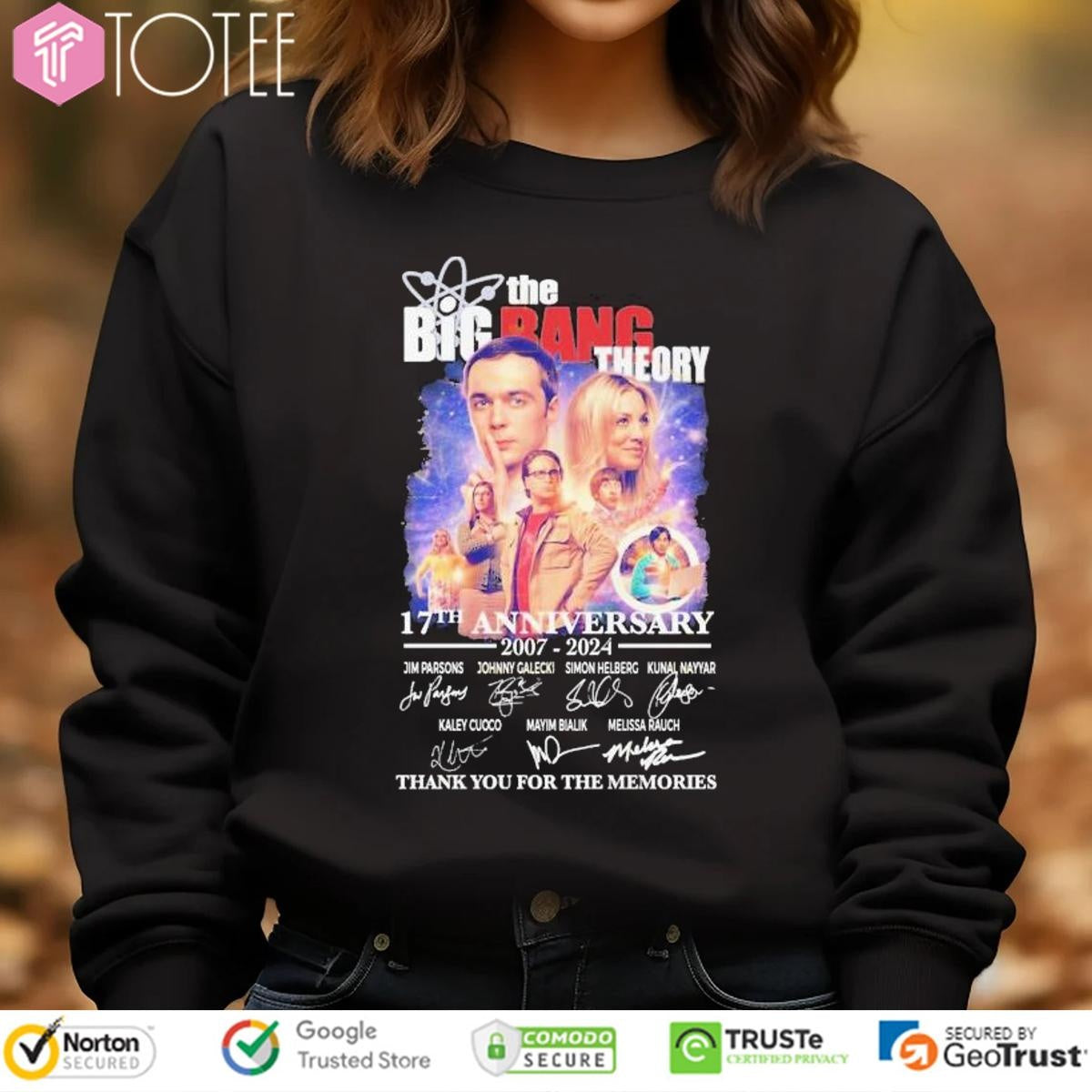 17Th Anniversary 2007-2024 The Big Bang Theory Signatures sweatshirt