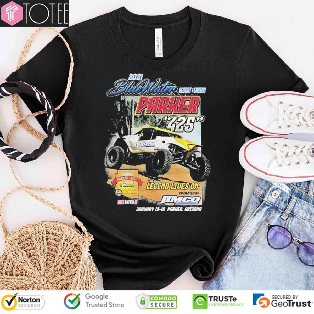 2021 Bluewater Parker 425 The Legend Lives On T-shirt