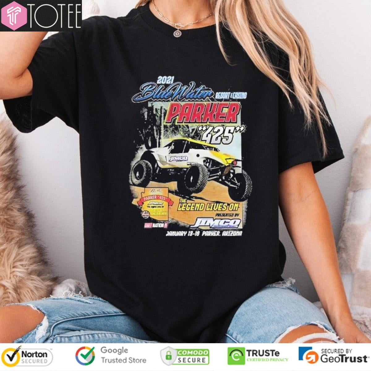 2021 Bluewater Parker 425 The Legend Lives On T-shirt