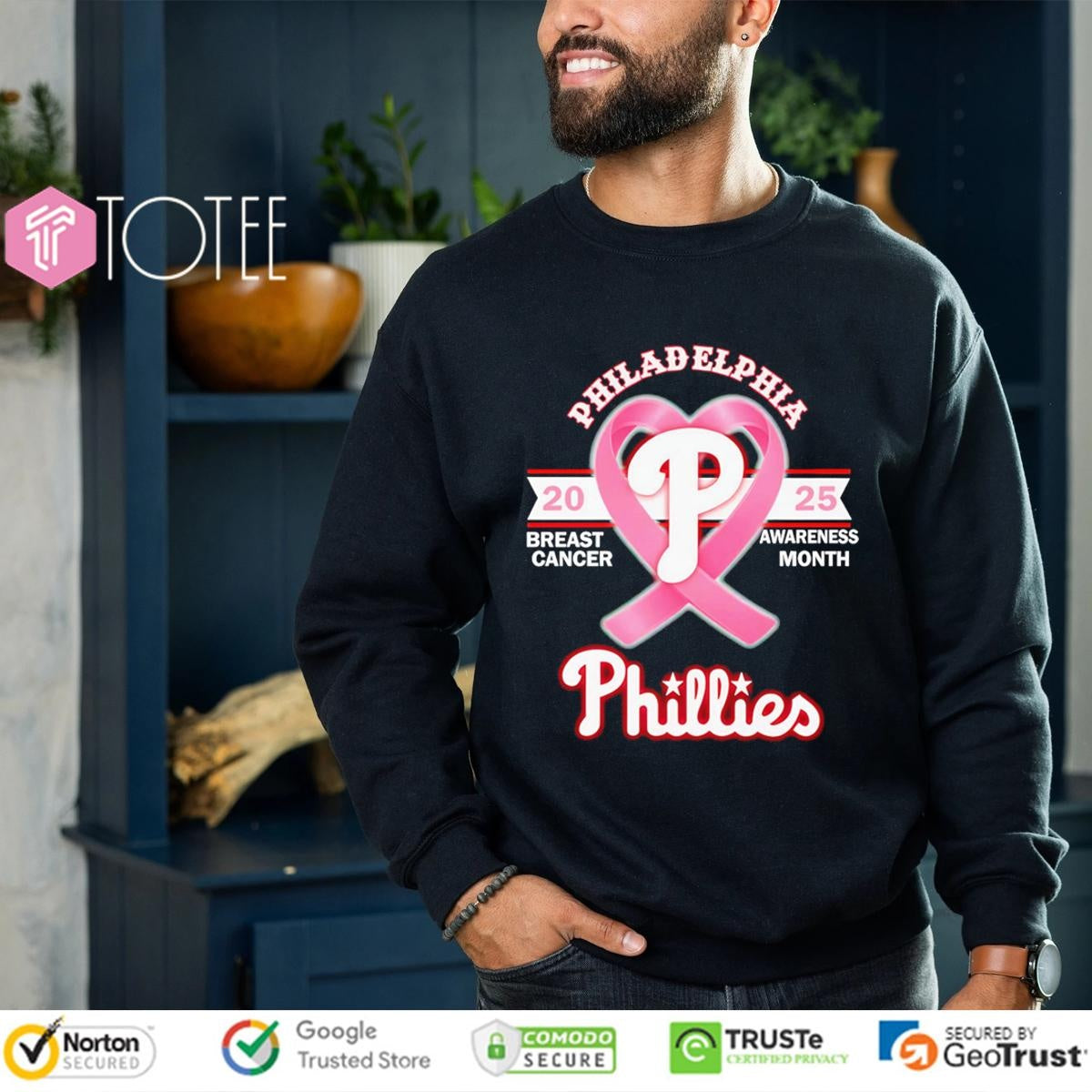 2025 Breast Cancer Awareness Month Philadelphia Phillies Baseball T-shirt