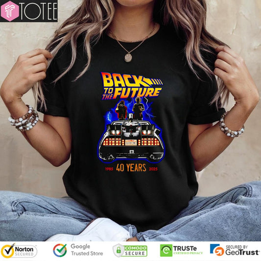 40 Years 1985-2025 Back To The Future Graphic T-shirt