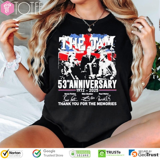 53Rd Anniversary 1972-2025 The Jam Signatures T-shirt