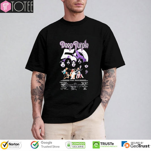 57 Years 1968-2025 Deep Purple Signatures T-shirt