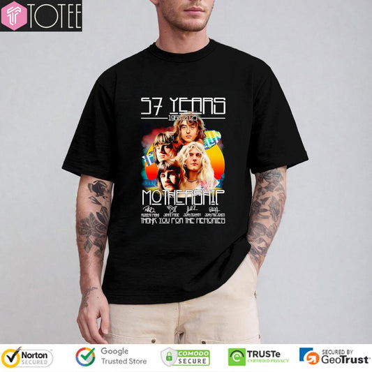 57 Years 1968-2025 Mothership Band Signatures T-shirt
