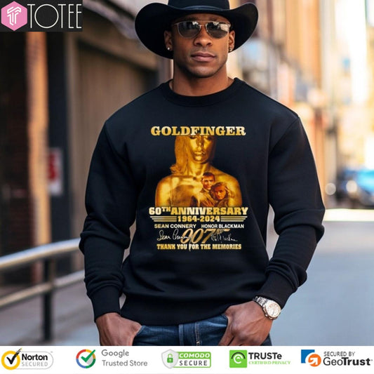 60Th Anniversary 1964-2024 Goldfinger Signatures sweatshirt