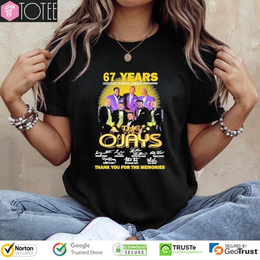 67 Years 1958-2025 The Ojays Signatures T-shirt