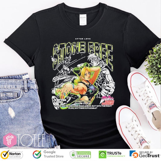 After Love Vengeful Fighter Jolyne Cujoh Stone Free Jojos Bizarre Adventure T-shirt