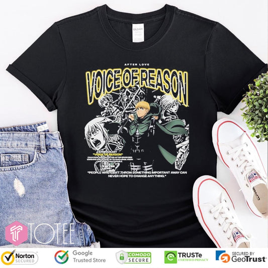 After Love Voice Of Reason Armin Arlert Attack On Titan T-shirt