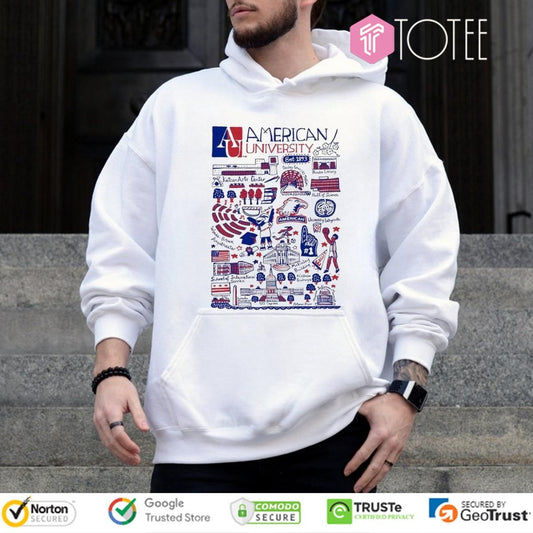 American University Art Illustration T-shirt
