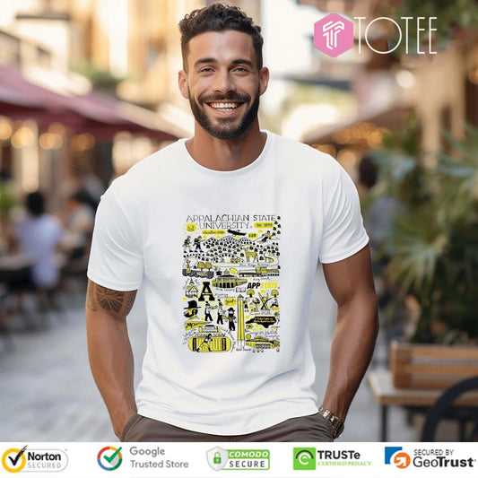 Appalachian State University Art Illustration T-shirt