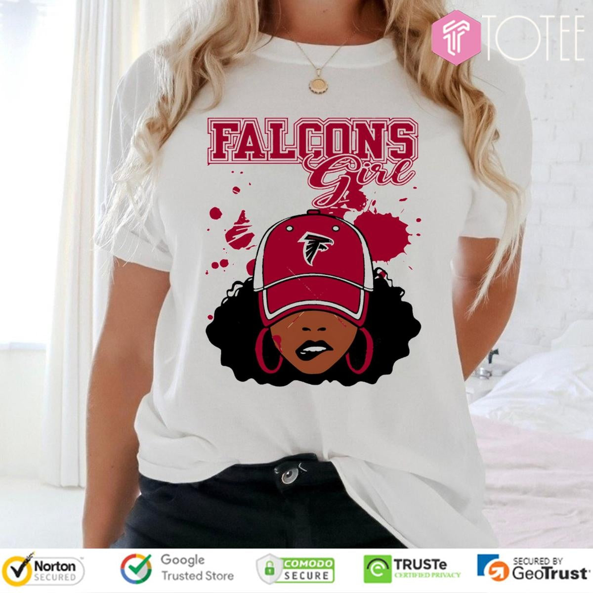 Atlanta Falcons African Girl T-shirt