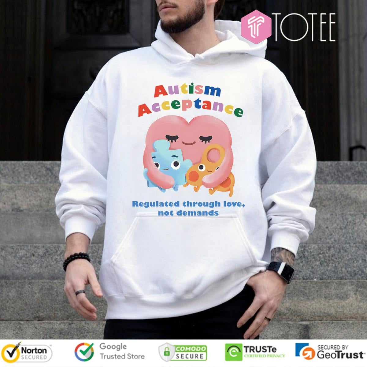 Autism Acceptance Regulated Through Love Not Demands T-shirt