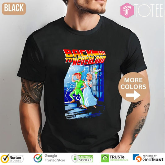 Back To Neverland Parody Disney Peter Pan Wendy Darling Tinker Bell T-shirt