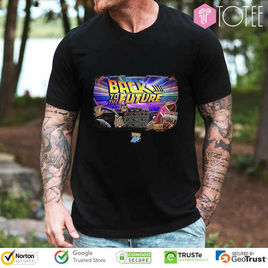 Back To The Future 40Th Anniversary Time Machine Pov T-shirt