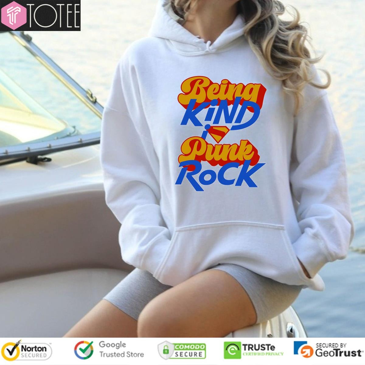 Being Kind Punk Rock Superman Logo T-shirt