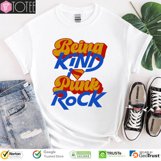 Being Kind Punk Rock Superman Logo T-shirt