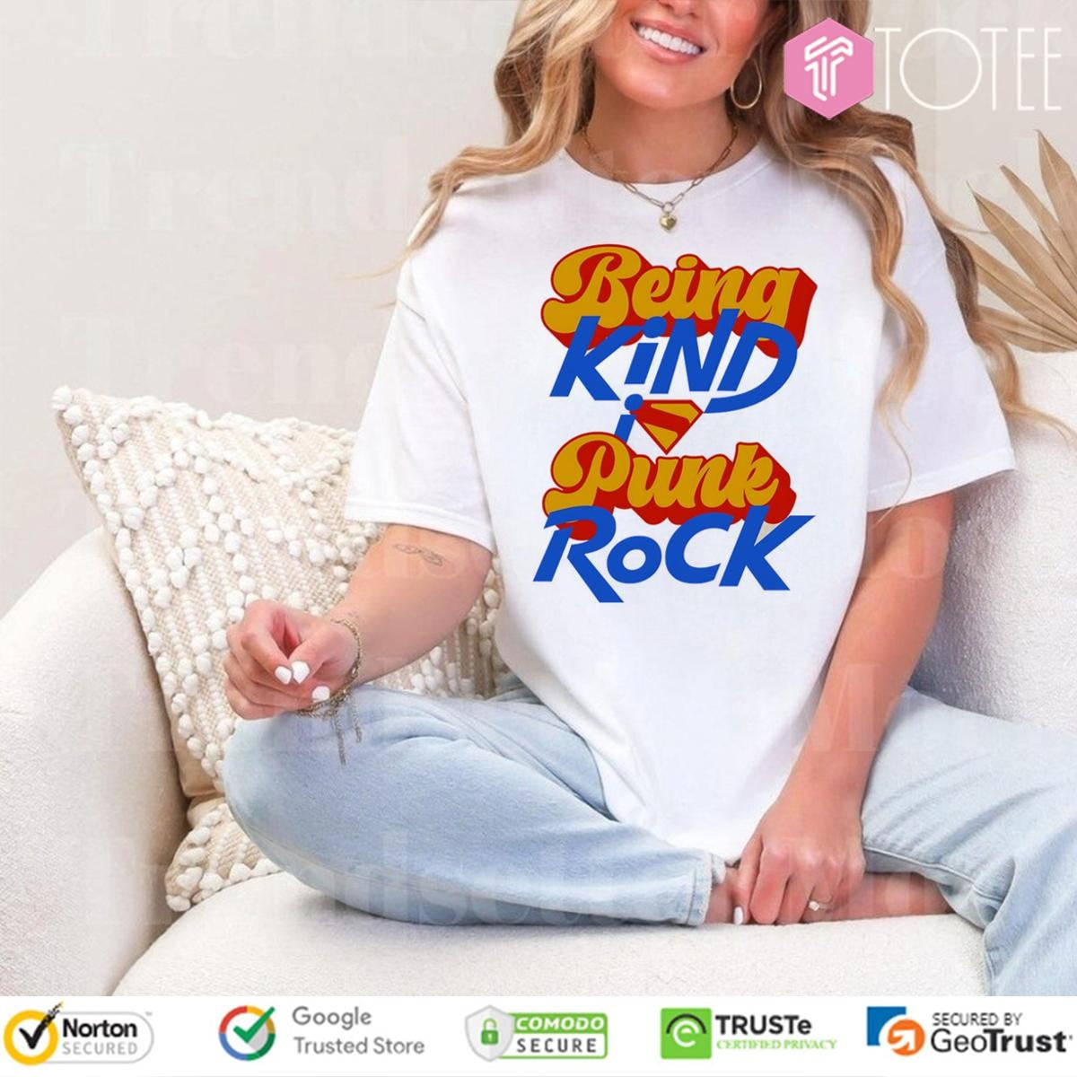 Being Kind Punk Rock Superman Logo T-shirt