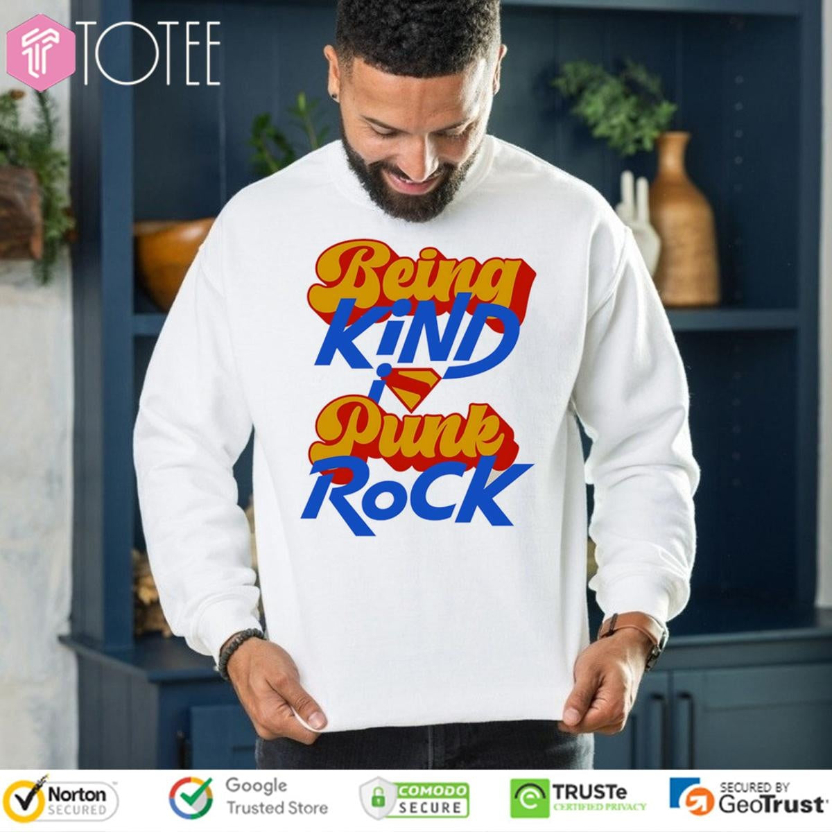 Being Kind Punk Rock Superman Logo T-shirt