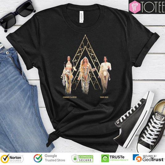 Beyoncé Kelly Rowland Michelle Williams Cowboy Carter Tour 2025 T-shirt