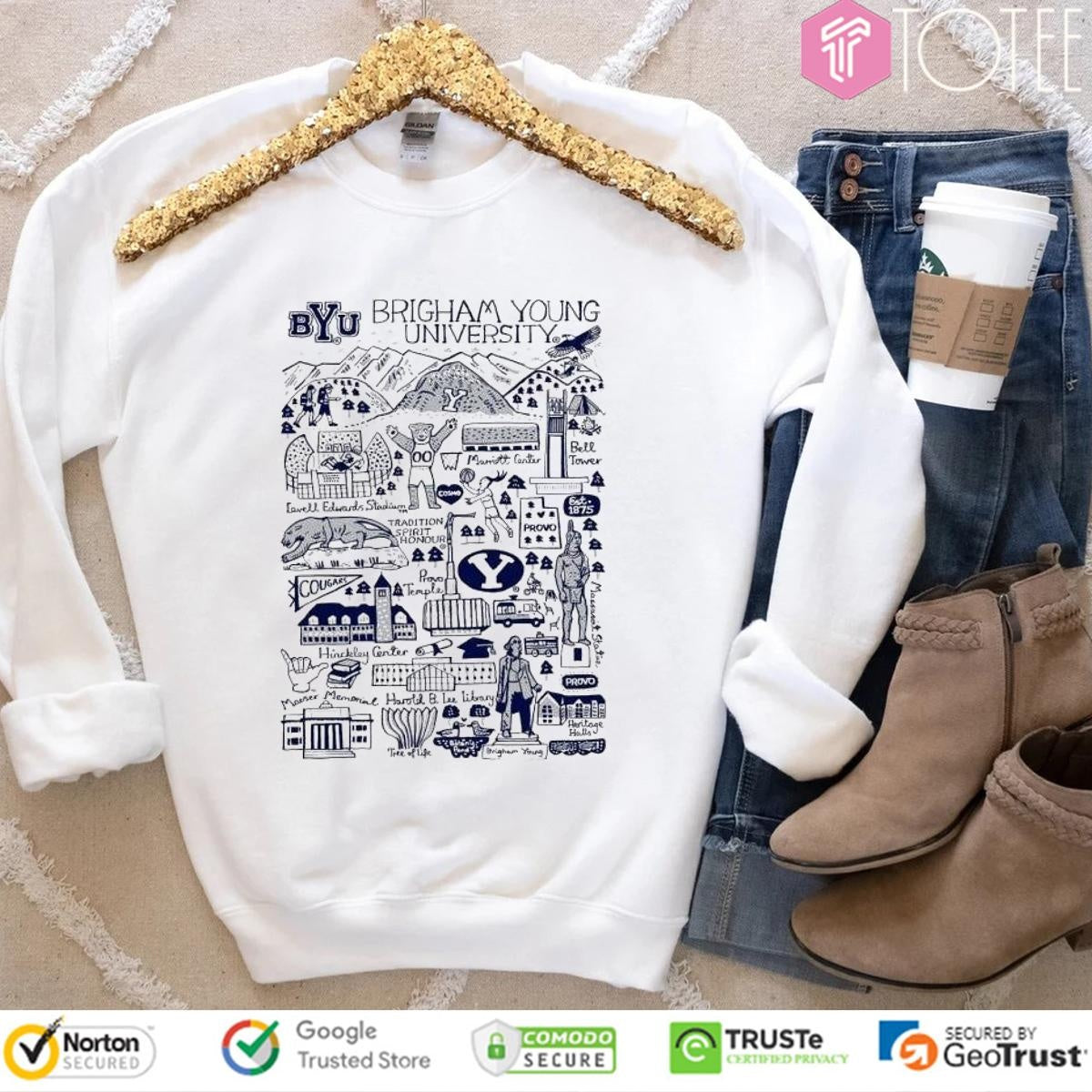 Brigham Young University Art Illustration T-shirt