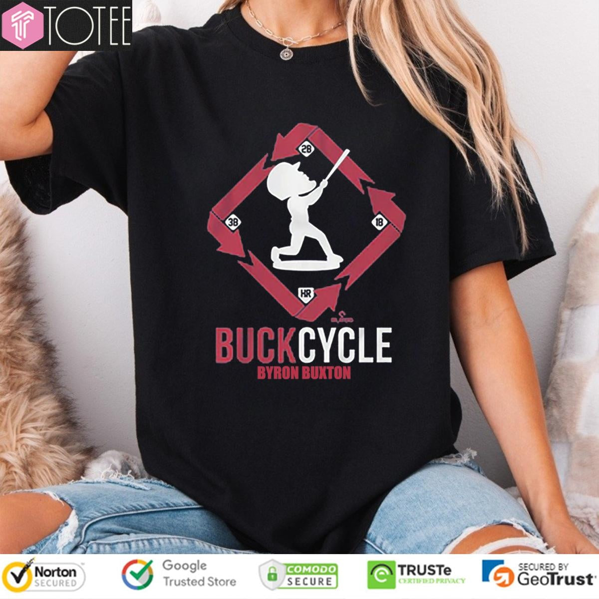 Byron Buxton Buckcycle Minnesota Twins Baseball T-shirt
