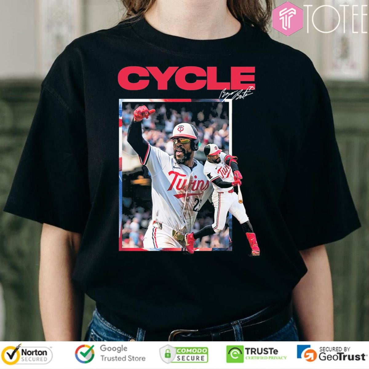 Byron Buxton Minnesota Twins Cycle Baseball Signature T-shirt