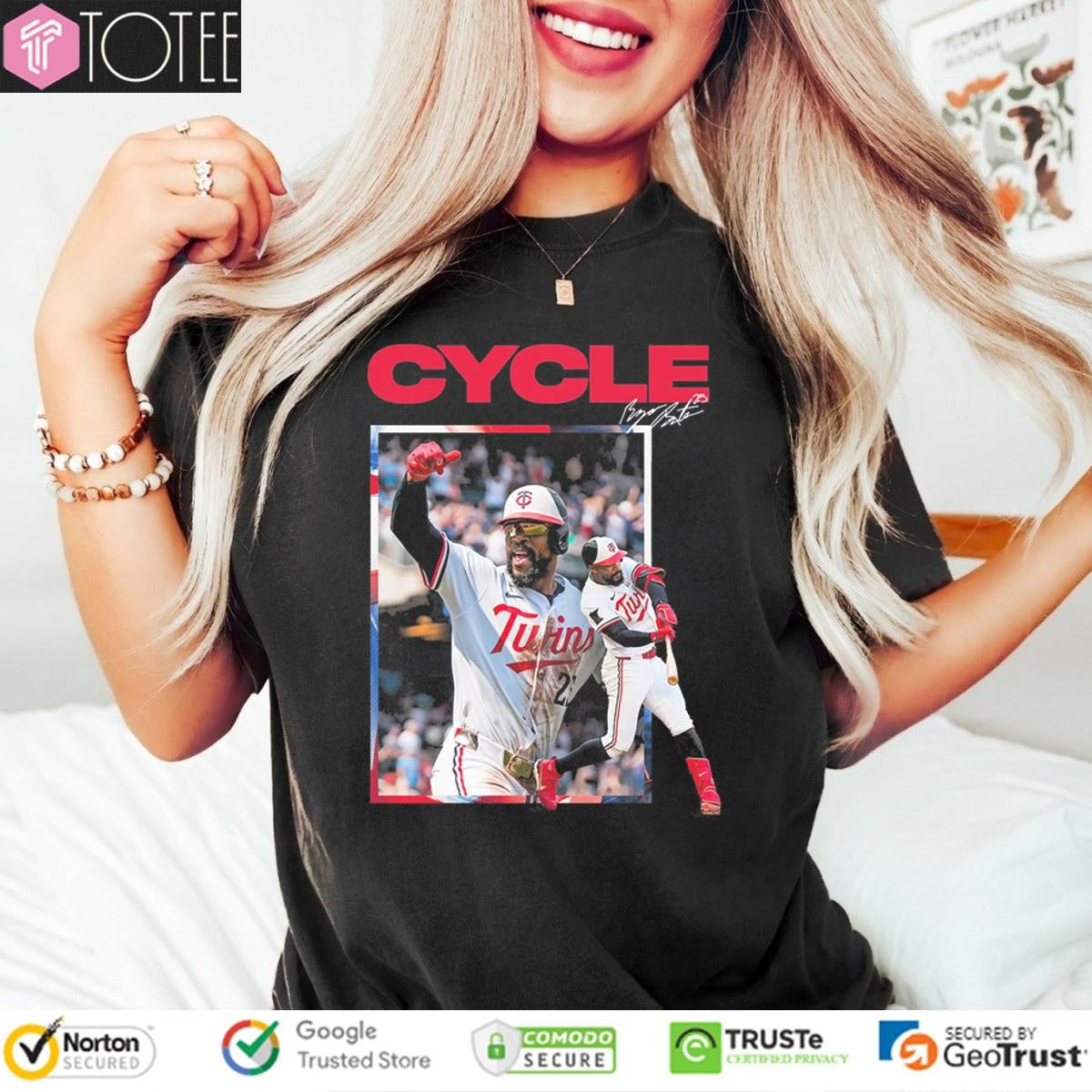 Byron Buxton Minnesota Twins Cycle Baseball Signature T-shirt