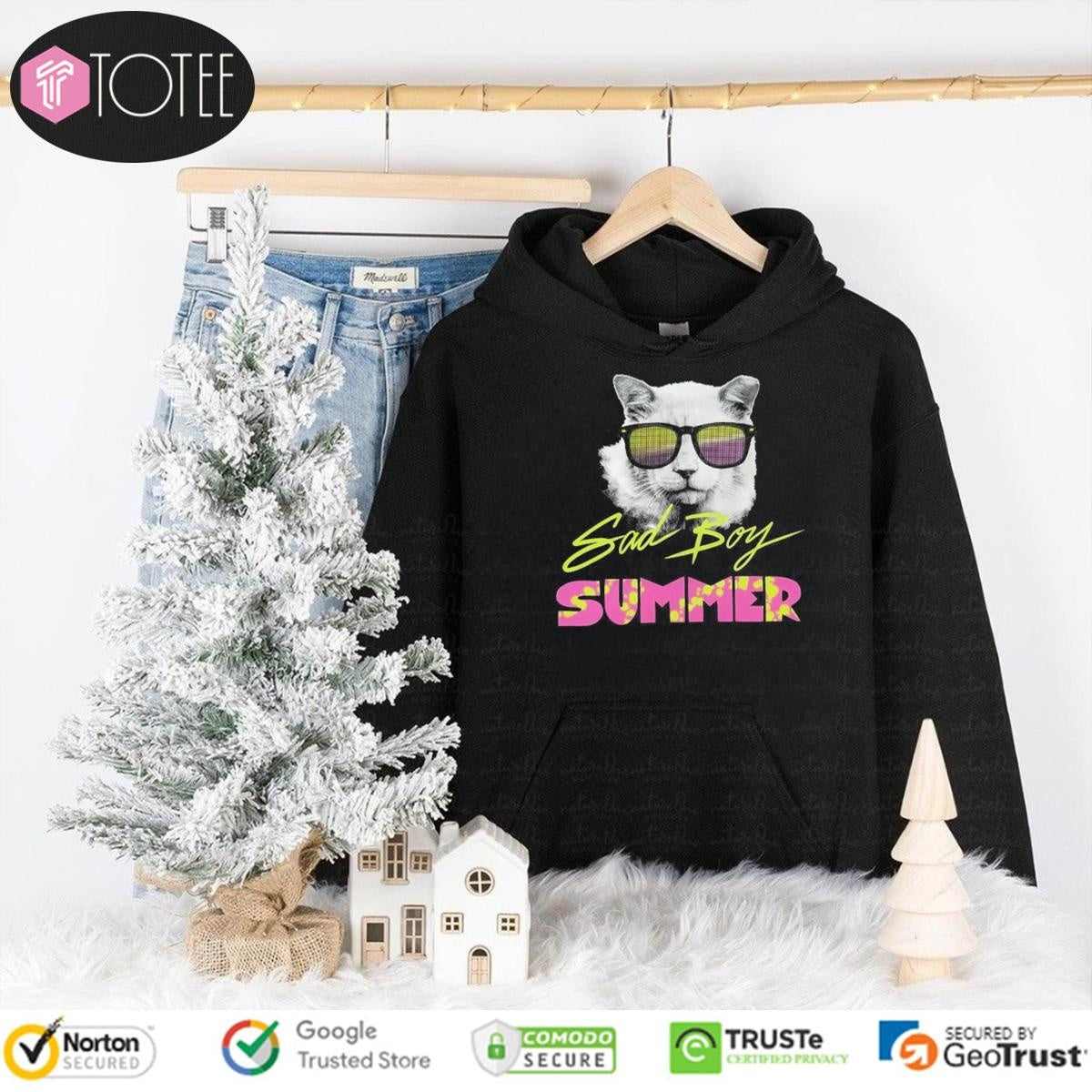 Cat Sad Boy Summer T-shirt