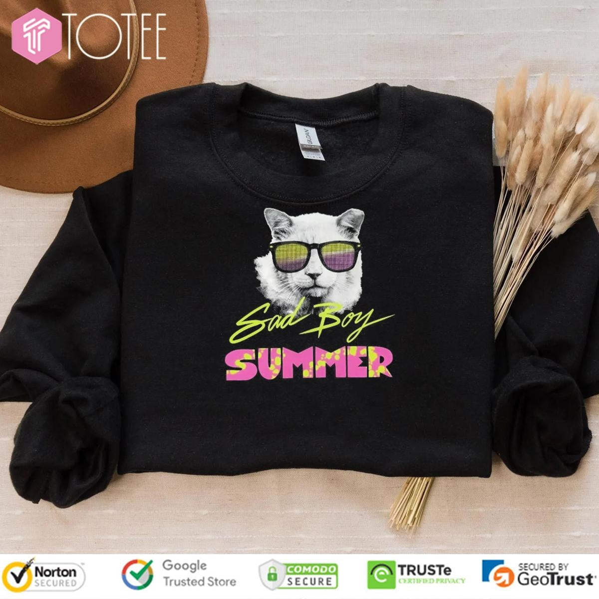 Cat Sad Boy Summer T-shirt
