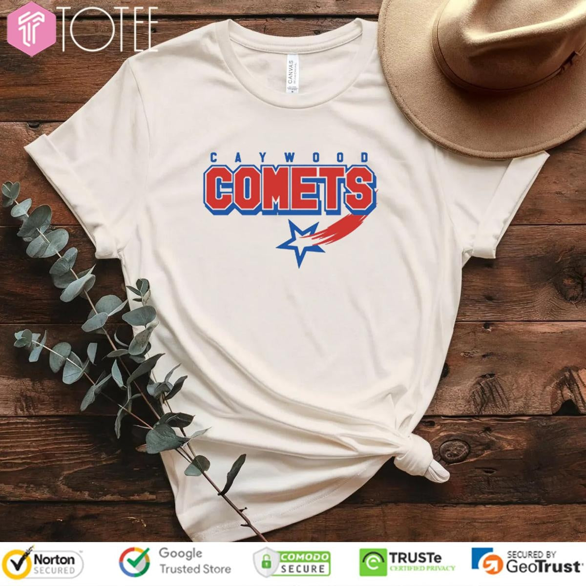 Caywood Comets Elementary School Logo T-shirt