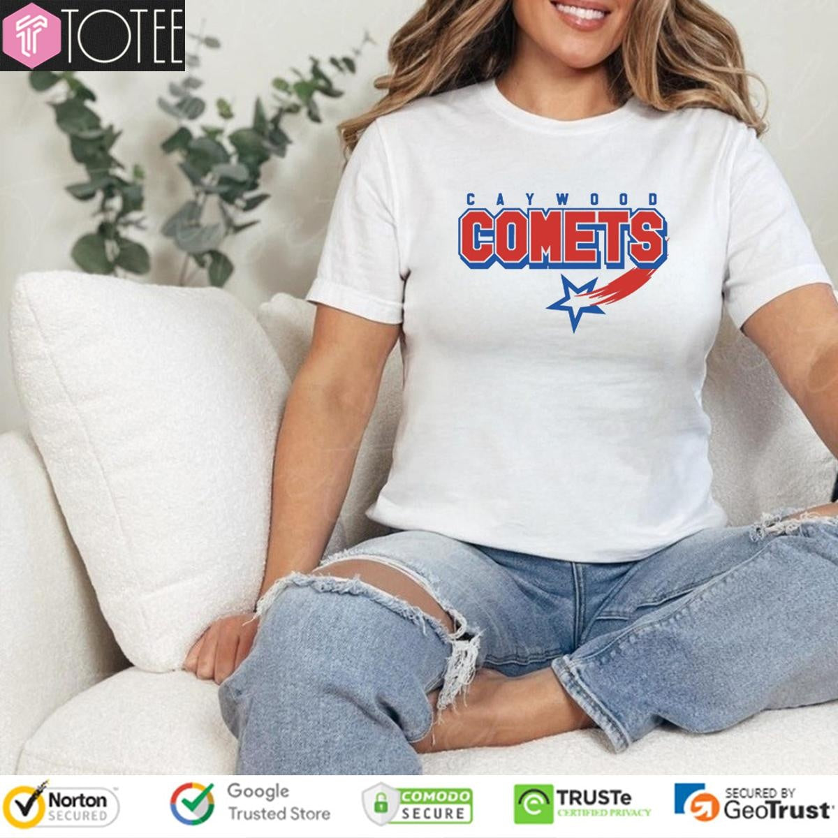 Caywood Comets Elementary School Logo T-shirt